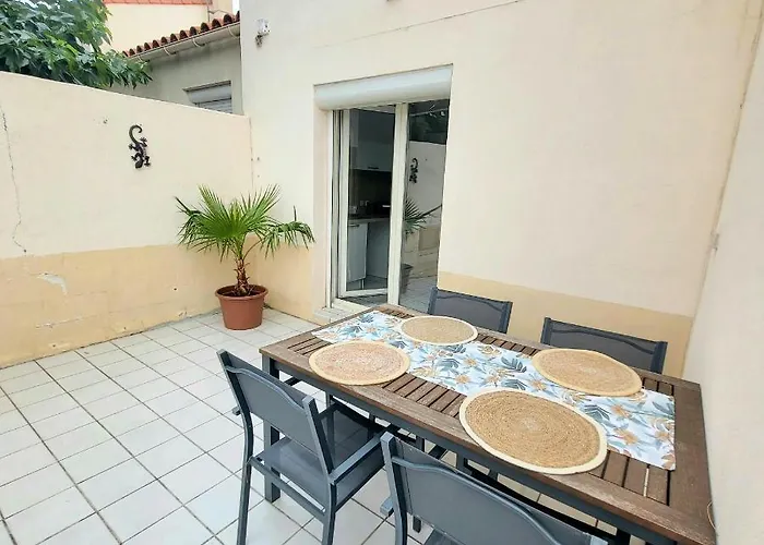 Bel Avec Jardin De 30m2 , Climatise Avec Parking Et Arrivee Autonome Apartamento Cabestany